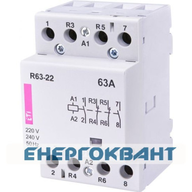 Контактор ETI 002463470 R 63-22 230V AC 63A (AC1)