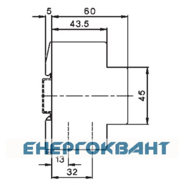 Контактор ETI 002463500 R 25-10 230V AC 25A (AC1)