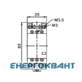 Модульний контактор ETI 002463482 R 63-20 230V