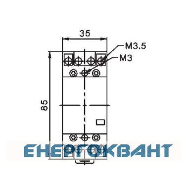 Модульний контактор ETI 002463482 R 63-20 230V