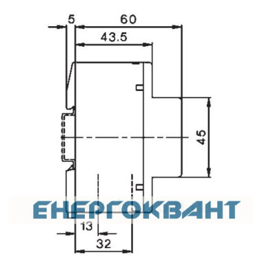 Модульний контактор ETI 002463482 R 63-20 230V