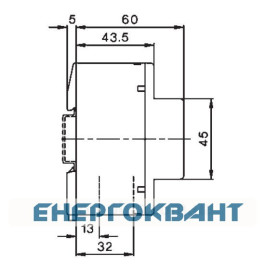 Модульний контактор ETI 002463484 R 63-11 230V