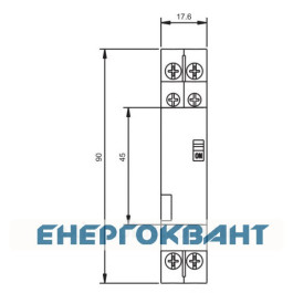 Контактор ETI 002464032 R-R 20-10-R 230V AC 20A (AC1) з ручним управлінням