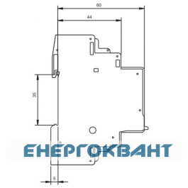Контактор ETI 002464054 RD 25-40-R-230V AC / DC (AC1) з ручним управлінням