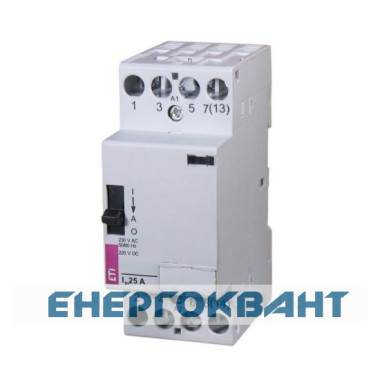 Контактор ETI 002464054 RD 25-40-R-230V AC / DC (AC1) з ручним управлінням