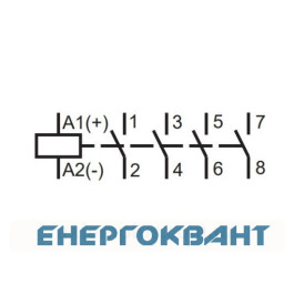 Контактор ETI 002464054 RD 25-40-R-230V AC / DC (AC1) з ручним управлінням