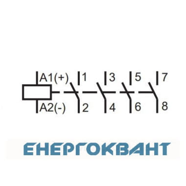 Контактор ETI 002464054 RD 25-40-R-230V AC / DC (AC1) з ручним управлінням