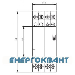 Контактор ETI 002464054 RD 25-40-R-230V AC / DC (AC1) з ручним управлінням