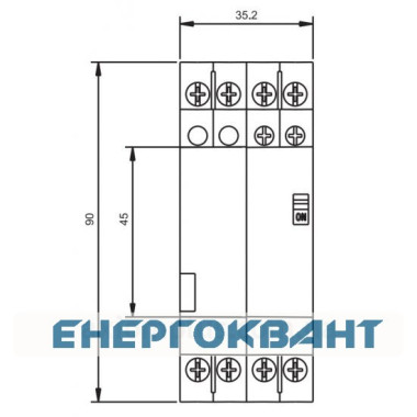 Контактор ETI 002464054 RD 25-40-R-230V AC / DC (AC1) з ручним управлінням