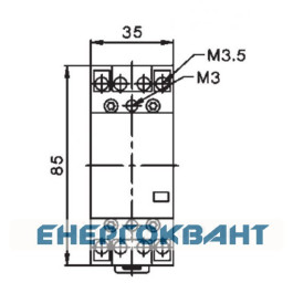 Контактор ETI 002462310 R 25-40 230V AC 25A (AC1)