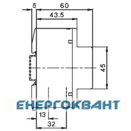Контактор ETI 002462310 R 25-40 230V AC 25A (AC1)
