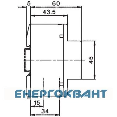 Контактор ETI 002463450 R 63-40 230V AC 63A (AC1)