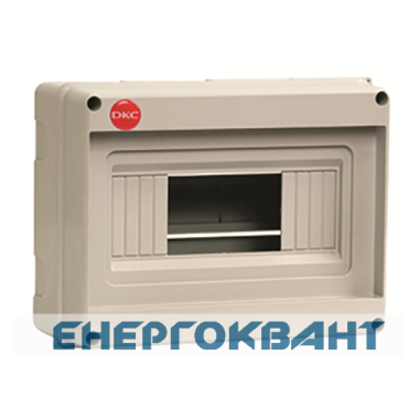 Щит настінний DKC Ram Base на 8 модулів без дверей RAL 7035