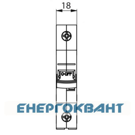 Автоматичний вимикач ETI 260601100 ETIMAT P10 DC 1p C 6A (10kA)