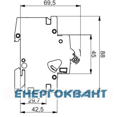Автоматичний вимикач ETI 274000102 ETIMAT P10 1p B 40A (10kA)