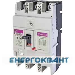 Автоматичний вимикач ETI 004671865 EB2S 250 / 3HF 3P 250A 40kA (фіксована)