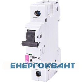 Автоматичний вимикач ETI 002121716 ETIMAT 10 1p B 16А (10 kA)