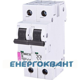 Автоматичний вимикач ETI 002123716 ETIMAT 10 2p B 16А (10 kA)