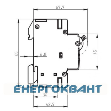 Автоматичний вимикач ETI 002125720 ETIMAT 10 3p B 40А (10 kA)