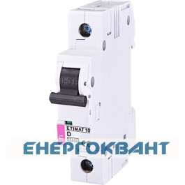 Автоматичний вимикач ETI 002151716 ETIMAT 10 1p D 16А (10 kA)