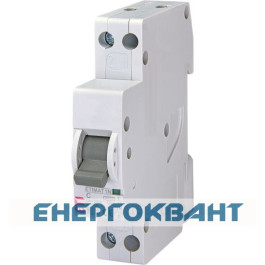Автоматичний вимикач ETI 002191124 ETIMAT 6 1p + N З 16А (6 kA)