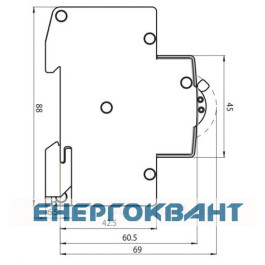 Одномодульні автоматичний вимикач ETI 002191104 ETIMAT 6 1p + N B 16А (6 kA)