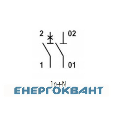 Автоматичний вимикач ETI 002191122 ETIMAT 6 1p + N З 10А (6 kA)
