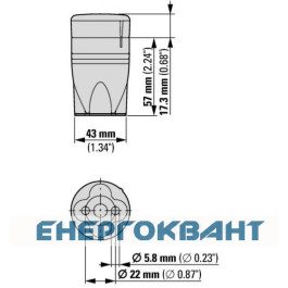 Базовий модуль сигнальної стійки Eaton SL4-PIB-IMH з внутрішнім монтажним отвором Ø40мм