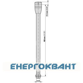 Базовий модуль сигнальної стійки Eaton SL4-PIB-T-400 алюмінієва трубка 400мм Ø40мм