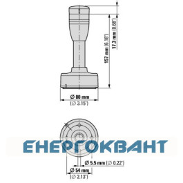 Базовий модуль швидкого монтажу 100мм Eaton SL4-FMS-100 Ø40мм