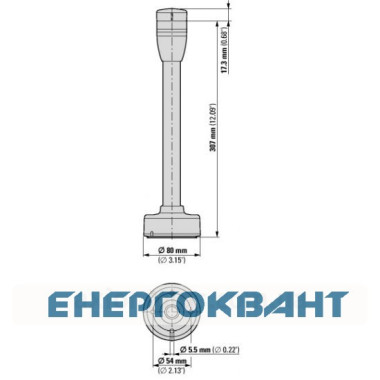 Базовий модуль швидкого монтажу 250мм Eaton SL4-FMS-250 Ø40мм