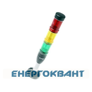 Червоно-жовто-зелена сигнальна колона 100мм Eaton SL4-100-L-RYG-24-LED 24В Ø40мм