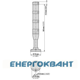 Червоно-жовто-зелена сигнальна колона 100мм Eaton SL4-100-L-RYG-24-LED 24В Ø40мм