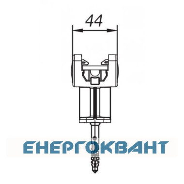 Універсальний пластиковий тримач для струмопровідного прута DKC ND2000 ø8мм або смуги 25х4мм