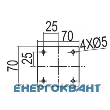 Спеціальний покрівельний держатель токоотвода DKC ND2332ZC висотою 400мм Спеціальний покрівельний держатель токоотвода DKC ND2332ZC висотою 400мм