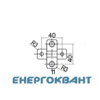 Універсальний тримач токоотвода DKC ND2334ZC висотою 100мм Універсальний тримач токоотвода DKC ND2334ZC висотою 100мм