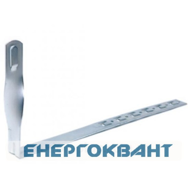 Сталевий скручений держатель токопроводящего провідника DKC ND2206 ø8мм під черепицю довжиною 330мм