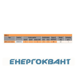 Будівельний щиток харчування ETI 004483102 з роз'ємами EDS4 2-2 / 2-5 16/32 (Роз'єм 16A / 5P-1 32A / 5P-1 Schuko-2 АВ: C16 / 1-1 C16 / 3-1)