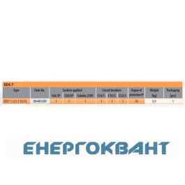 Будівельний щиток харчування ETI 004483200 з роз'ємами EDS7 1-2 / 2-5 16/32 (Роз'єм 16A / 5P-1 32A / 5P-1 Schuko-1 АВ: C16 / 1-1 C16 / 3-1 C32 / 3-1 )