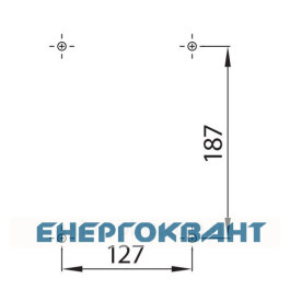 Переносний щит харчування ETI 004483282 з роз'ємами EDS8H 6-2 / 0-0 16 (Schuko-6 АВ: C16 / 1-6 з ручкою)