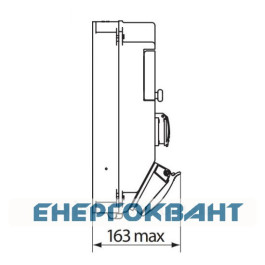 Будівельний щиток харчування ETI 004483300 з роз'ємами EDS11 4-2 / 2-5 16 (Роз'єм 16A / 5P-2 Schuko-4 АВ: C16 / 1-4 C16 / 3-2)