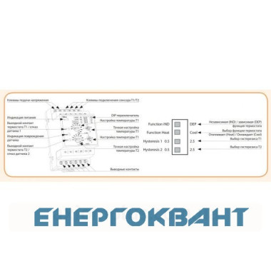 Термореле ETI 002471814 TER-4 230V (2x16A AC1)