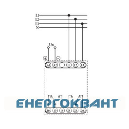 Реле контролю фаз ETI 002471405 HRN-43 230V (3F 2x16A AC1) без нейтралі