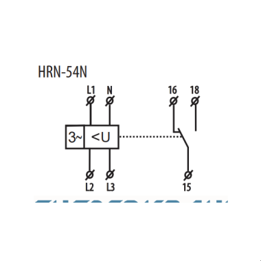Реле контролю послідовності фаз і напруги ETI 002471412 HRN-54N 3x400 / 230AC (3F 1x8A AC1) з нейтраллю Реле контролю послідовності фаз і напруги ETI 002471412 HRN-54N 3x400 / 230AC (3F 1x8A AC1) з нейтраллю