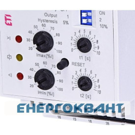 Реле контролю споживаного струму ETI 002471602 PRI-42 AC 230V (3 діапазони) (2x16A AC1)