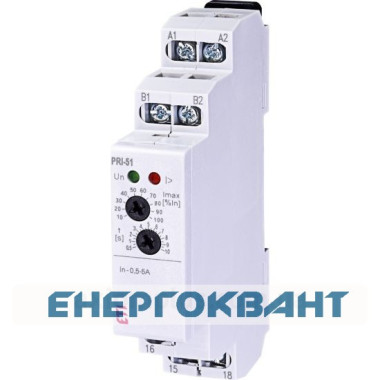 Реле контролю споживаного струму ETI 002471818 PRI-51/5 (0 5..5A) (1x8A AC1)