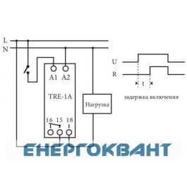 Реле часу ETI 002470027 TRE-1A з затримкою включення