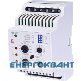 Реле контролю споживаного струму ETI 002471602 PRI-42 AC 230V (3 діапазони) (2x16A AC1)