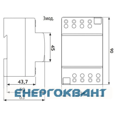 Дзвінковий трасформатор ETI 002411006 8 VA Zt 8/12 Дзвінковий трасформатор ETI 002411006 8 VA Zt 8/12