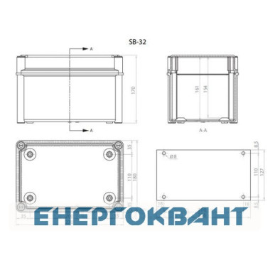 Монтажна плита ETI 001102503 SB-MP32 (для SB-32)